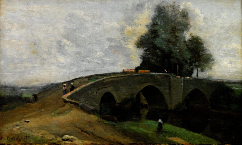 The Old Bridge - Jean-Baptiste Camille Corot