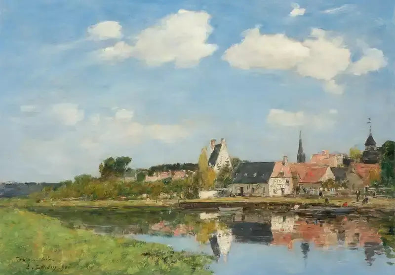 The Old Port of Touques - Eugène Boudin