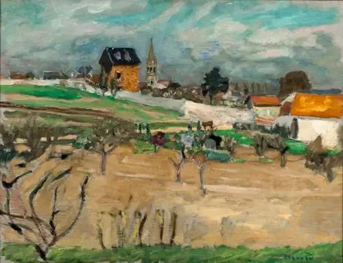 The village seen from the countryside - Pierre Bonnard