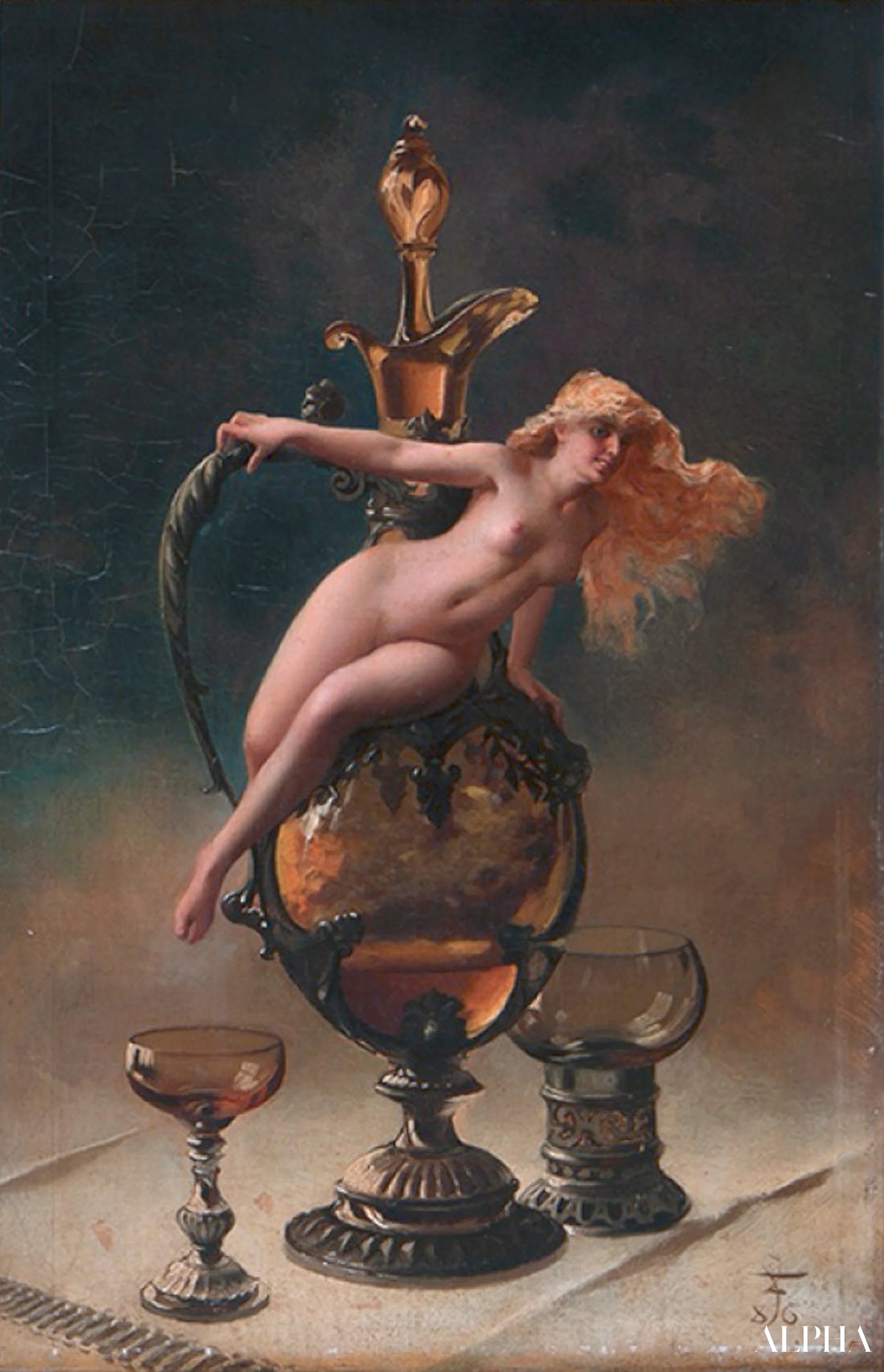 The Wine of Tokai - Luis Ricardo Falero - High-end reproductions of paintings and artworks