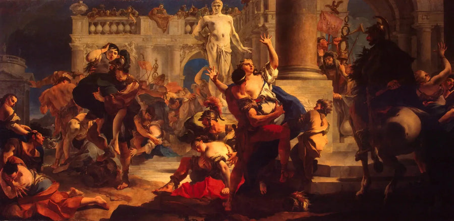 The Rape of the Sabines - Giovanni Battista Tiepolo