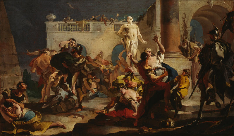 The Rape of the Sabines - Giovanni Battista Tiepolo