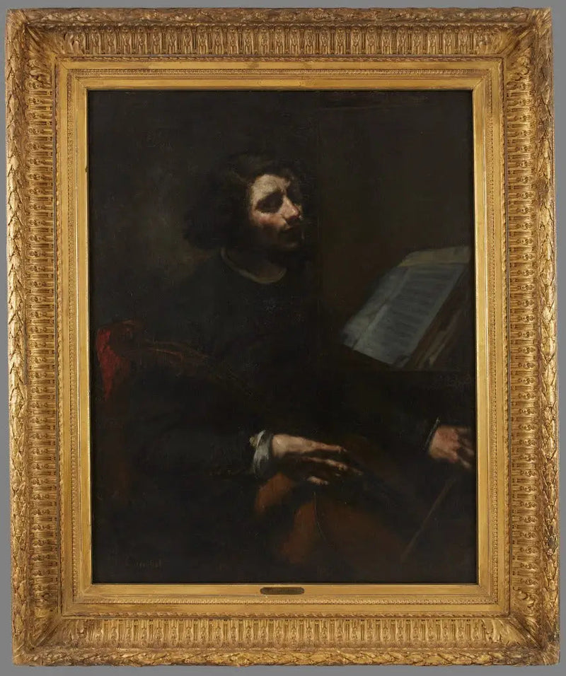 The Cellist - Gustave Courbet