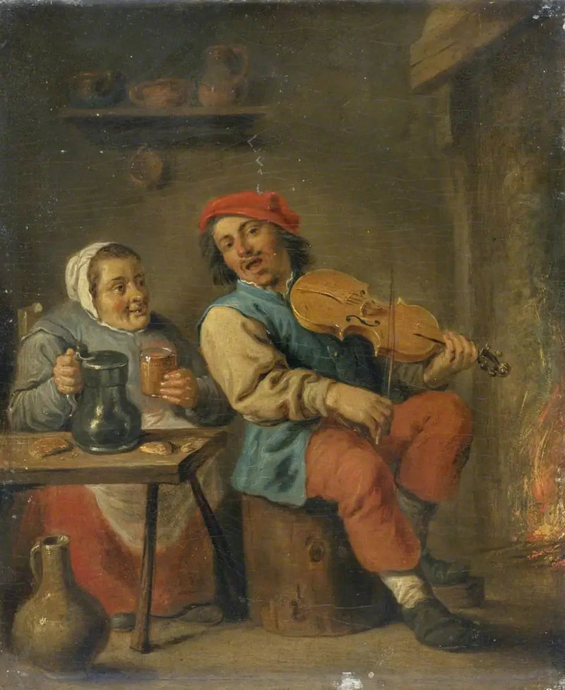 The Violinist - David Teniers the Younger