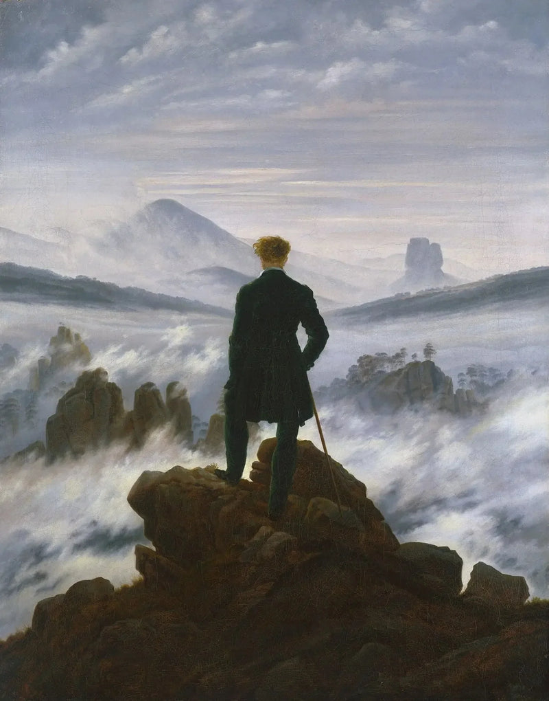 The Wanderer Above the Sea of Fog - Caspar David Friedrich