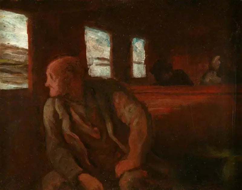 The Third Class Carriage - Honoré Daumier