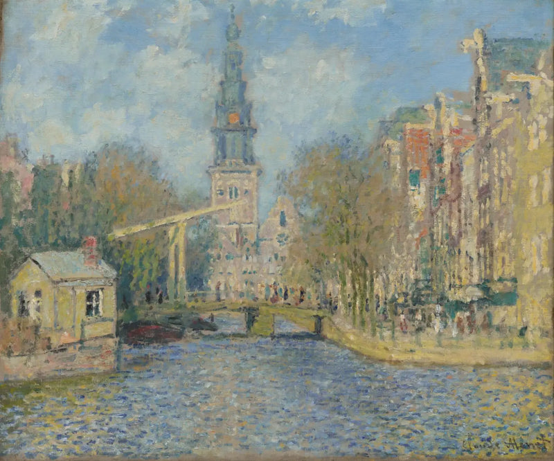 The Zuiderkerk, Amsterdam - Claude Monet