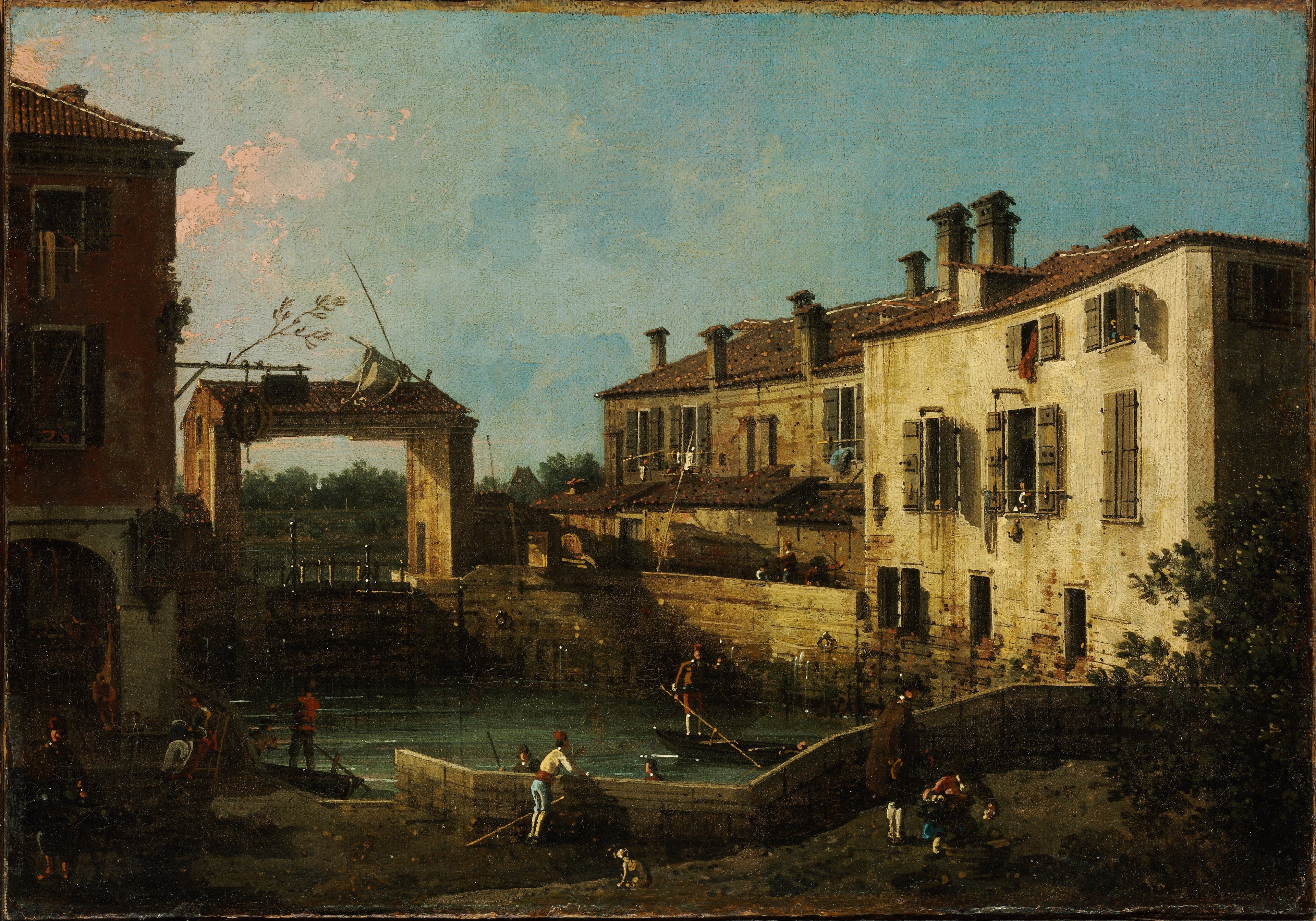 The Dolo Lock - Canaletto
