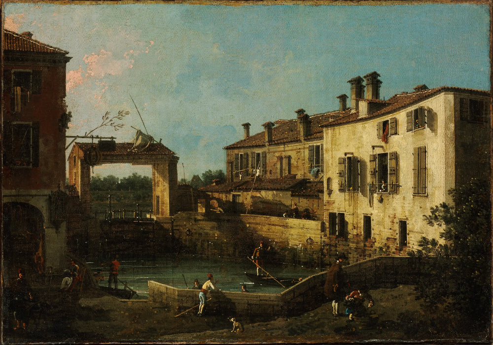 L’Écluse à Dolo - Canaletto - Alpha Reproduction