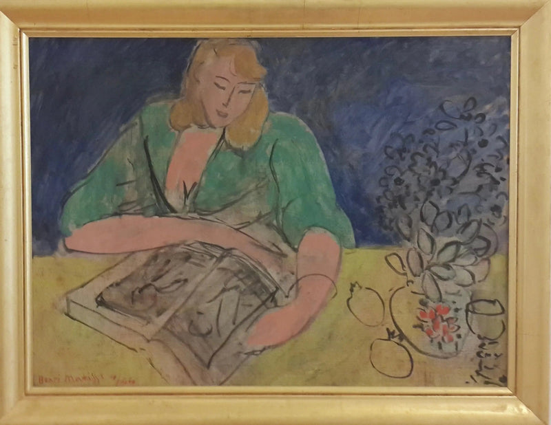 Reader at the Yellow Table - Henri Matisse