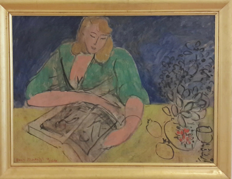 Reader at the Yellow Table - Henri Matisse