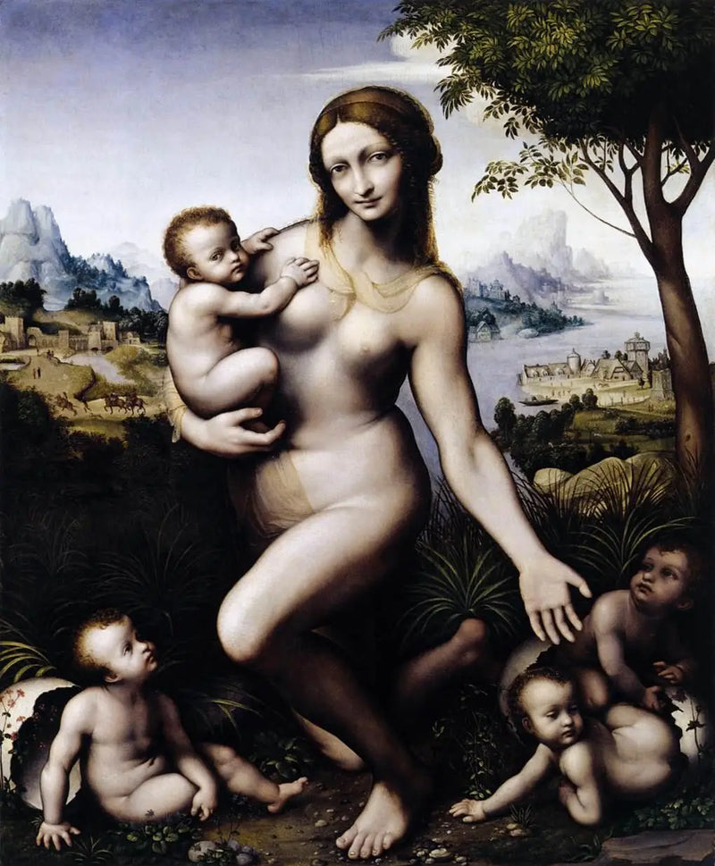 Leda with Her Children - Leonardo da Vinci