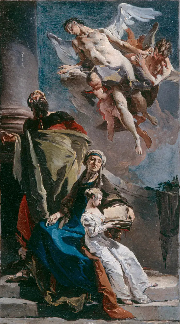 The Education of the Virgin - Giovanni Battista Tiepolo