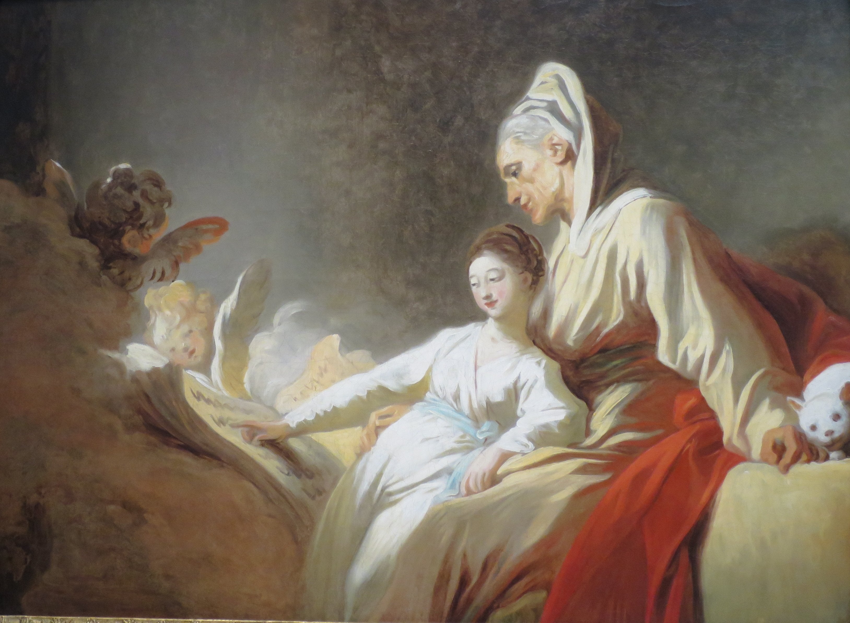 The Education of the Virgin - Jean-Honoré Fragonard