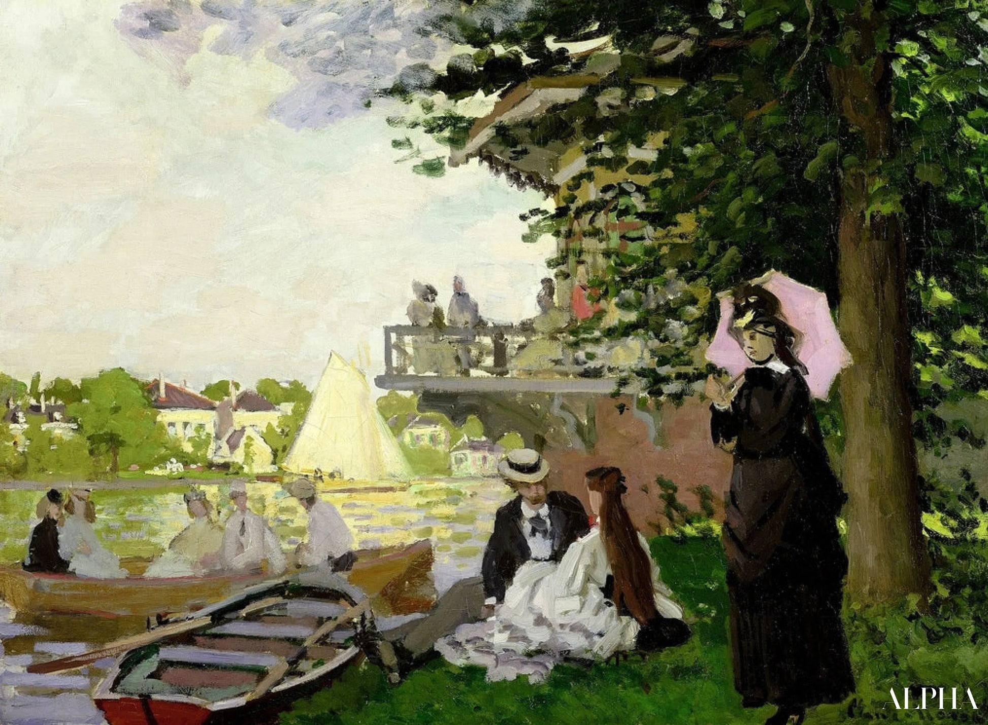 The Pier - Claude Monet - High-end reproductions of paintings and artworks