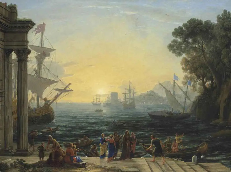 Sainte Paule's Embarkation at Ostia - Claude Lorrain