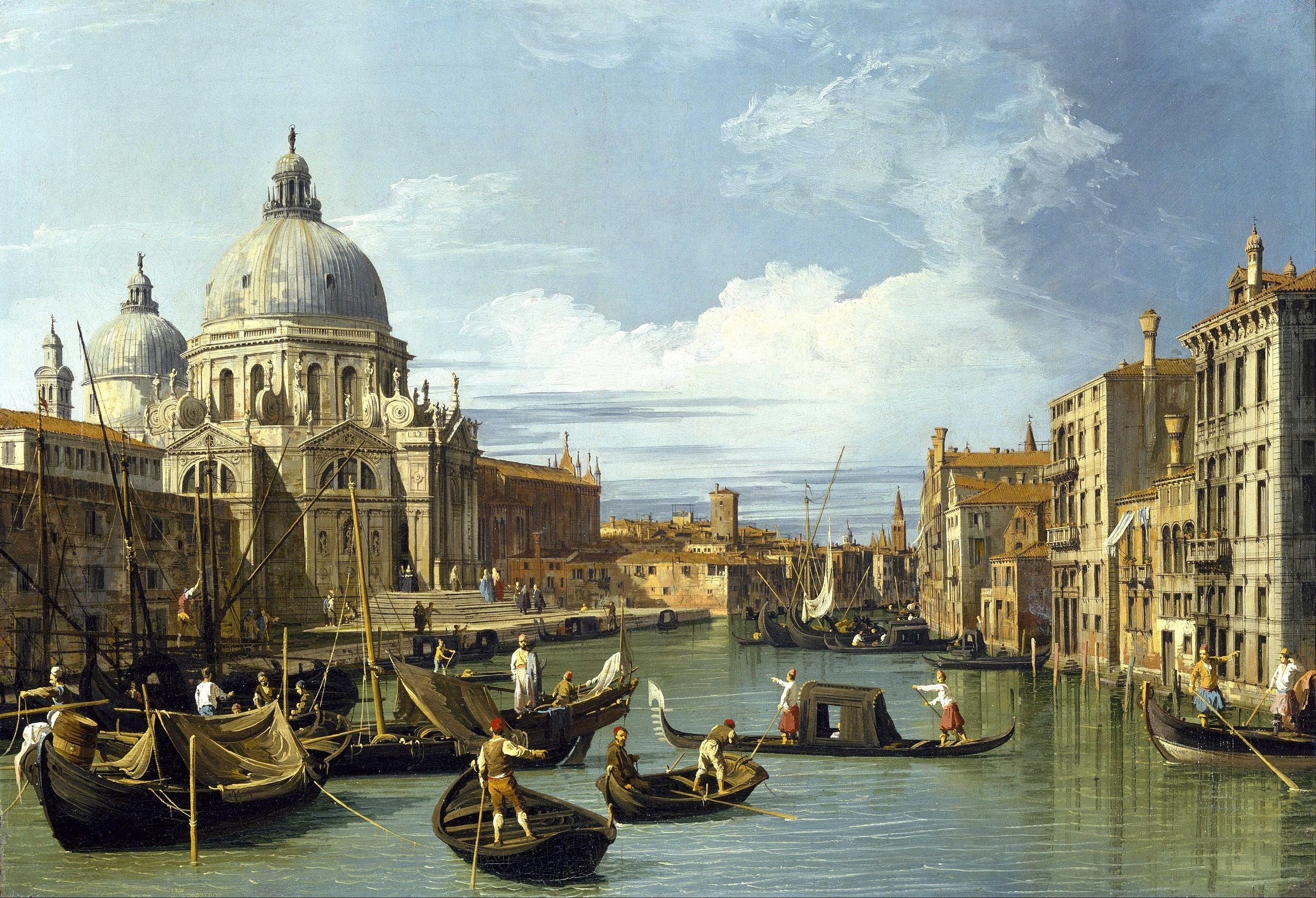 The Embouchure of the Grand Canal, Venice - Canaletto