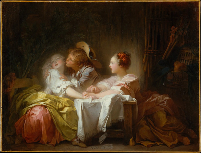 The Lost Stakes or the Kiss Gained - Jean-Honoré Fragonard