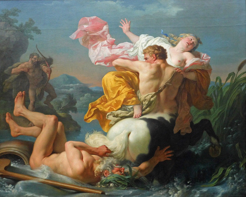 The Abduction of Deianira by the Centaur Nessus - Louis Jean François Lagrenée