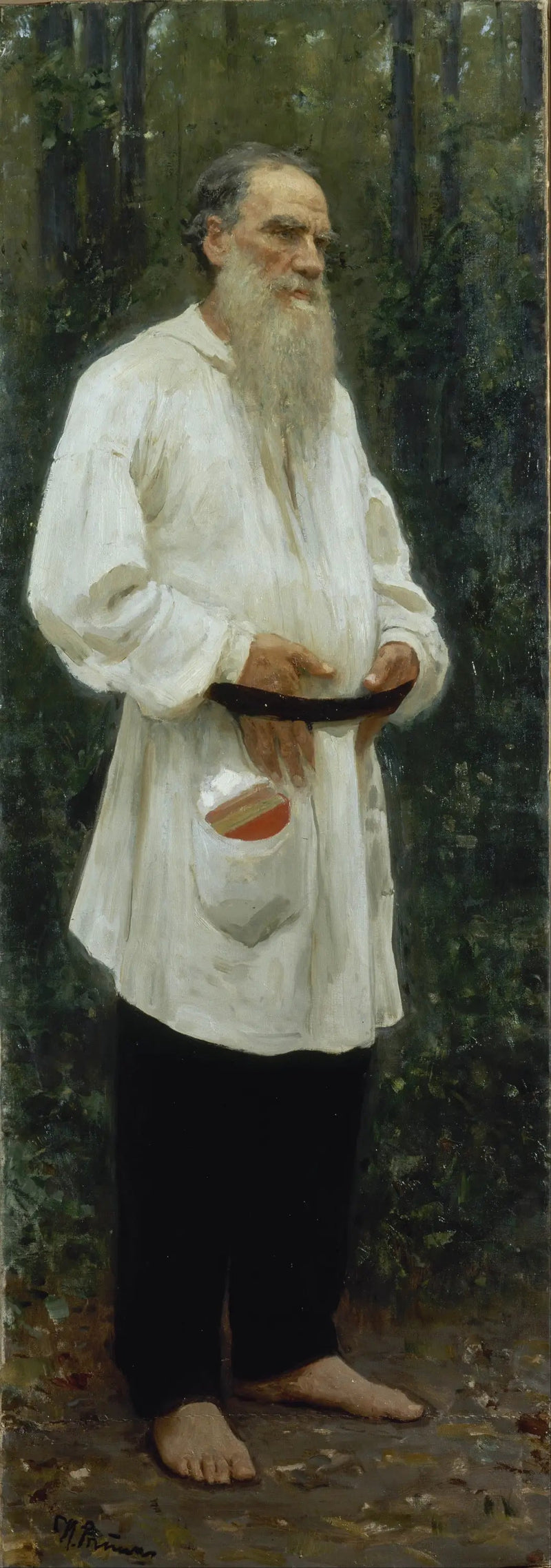 Leo Tolstoy barefoot - Ilya Repin