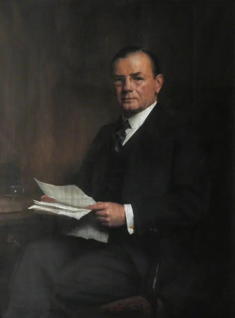 Leopold Charles Maurice Stennet Amery (1873–1955), CH, Exhibitioner (1892), Honorary Fellow (1946), Secretary of State for India (1940–1945) - Luke Fildes