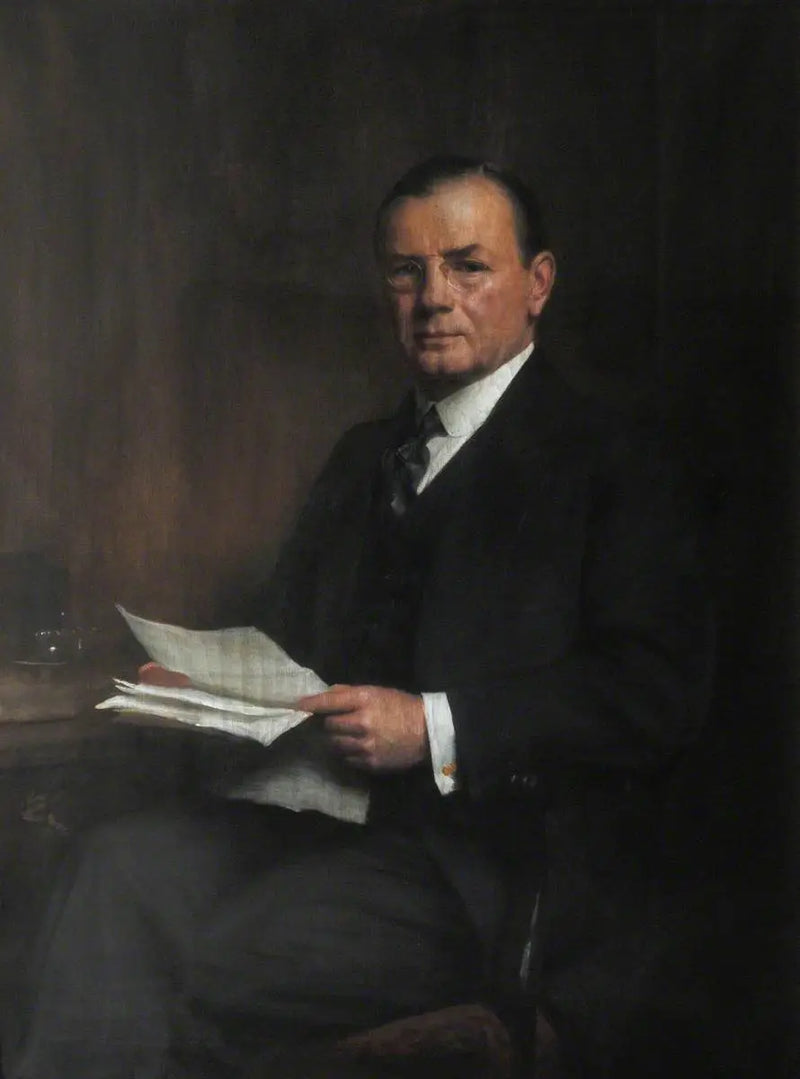 Leopold Charles Maurice Stennet Amery (1873–1955), CH, Exhibitioner (1892), Honorary Fellow (1946), Secretary of State for India (1940–1945) - Luke Fildes