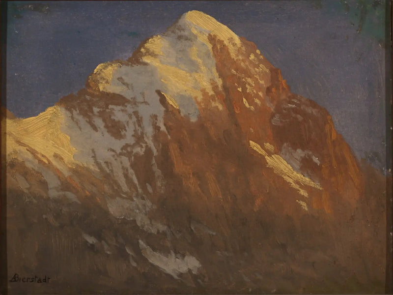 The Spur of the Edge at Sunset, Grindelwald - Albert Bierstadt