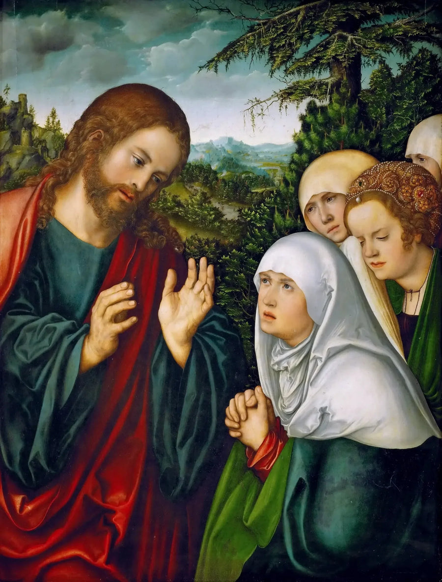 The Farewell of Christ to His Mother - Lucas Cranach the Elder