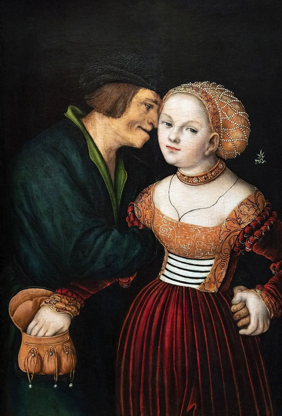 The mismatched lovers - Lucas Cranach the Elder