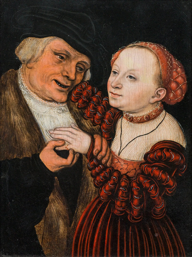 The mismatched lovers - Lucas Cranach the Elder