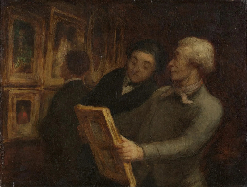 The lovers of painting - Honoré Daumier