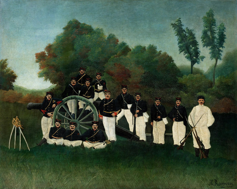 The Artillerymen - Henri Rousseau