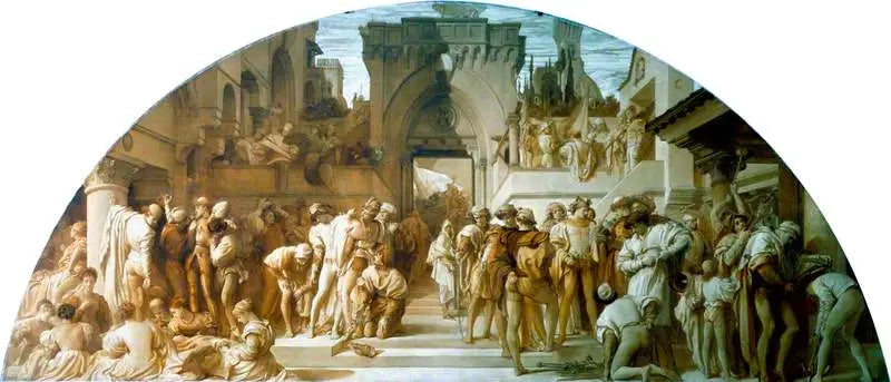 Les arts de l’industrie appliqués à la guerre (dessin pour une peinture murale au Victoria and Albert Museum)