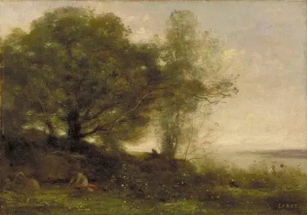 The Bathers - Jean-Baptiste Camille Corot