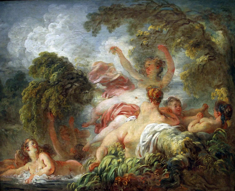 The Bathers - Jean-Honoré Fragonard