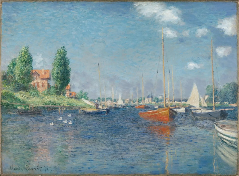 The Red Boats, Argenteuil - Claude Monet