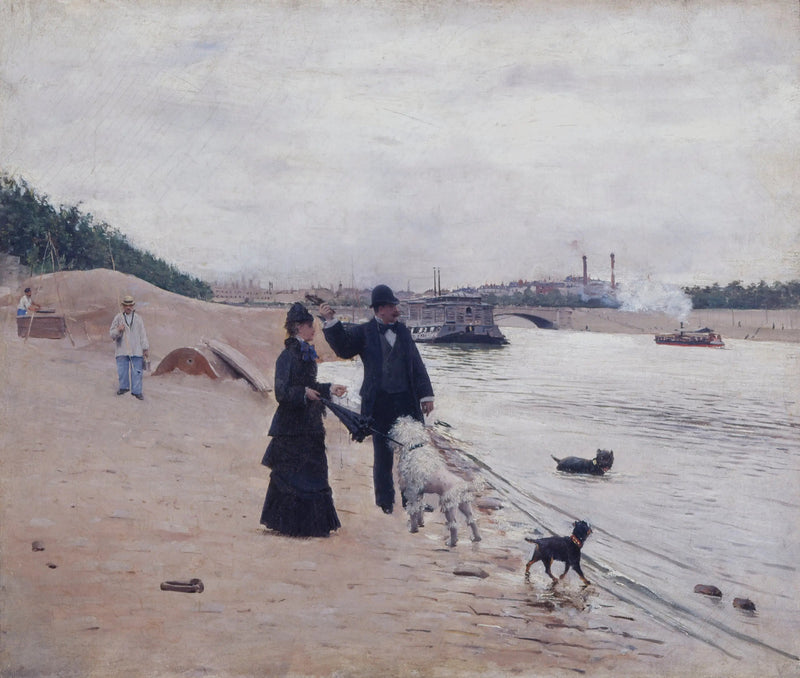 The banks of the Seine - Jean Béraud