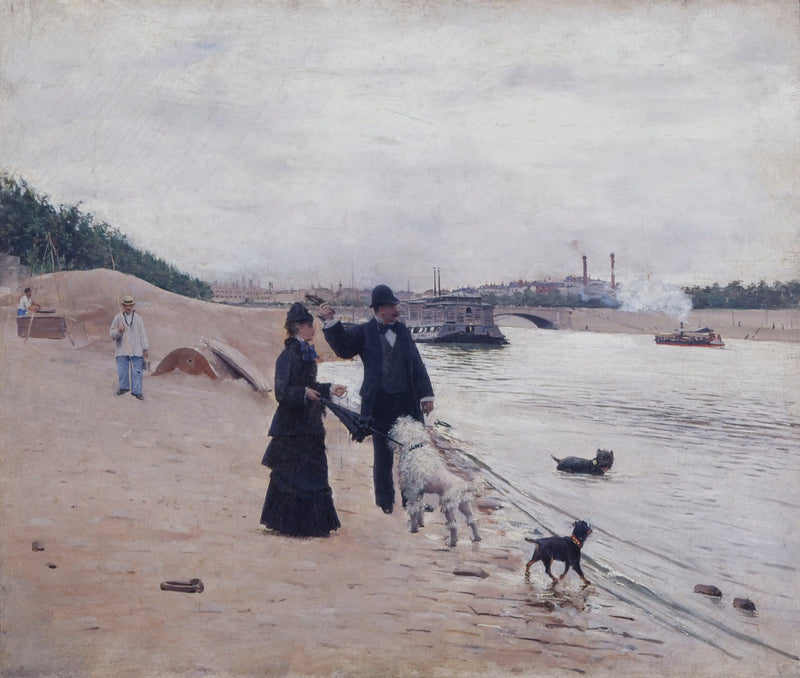 The banks of the Seine - Jean Béraud