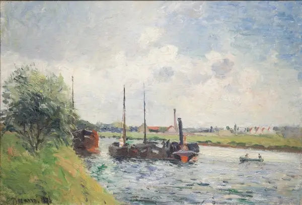 The Banks of the Oise, Near Pontoise - Camille Pissarro