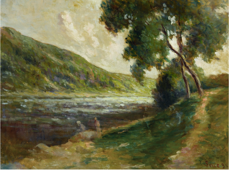 The Banks of the Seine near Rolleboise - Maximilien Luce