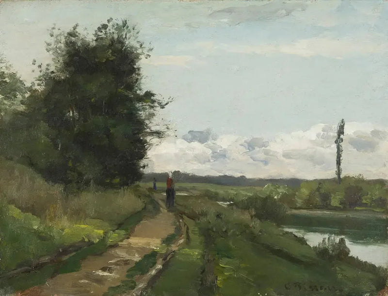 The Banks of the Seine at Bougival - Camille Pissarro