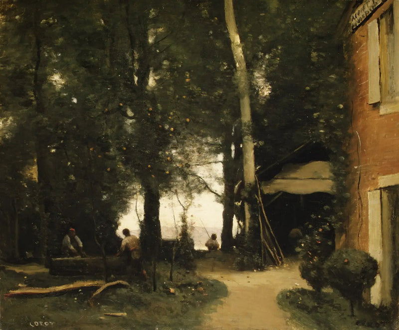 The Banks of the Seine at Conflans - Jean-Baptiste Camille Corot