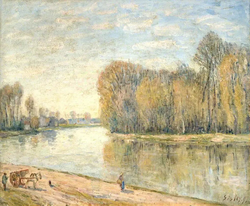 The Banks of the Loing - Alfred Sisley