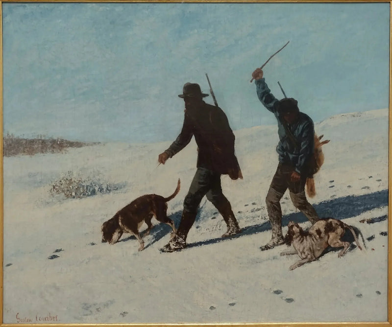 The poachers, Ornans - Gustave Courbet
