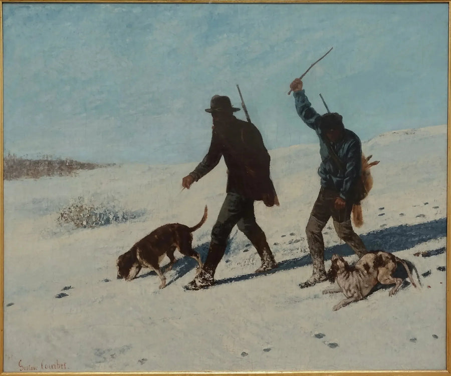 The poachers, Ornans - Gustave Courbet