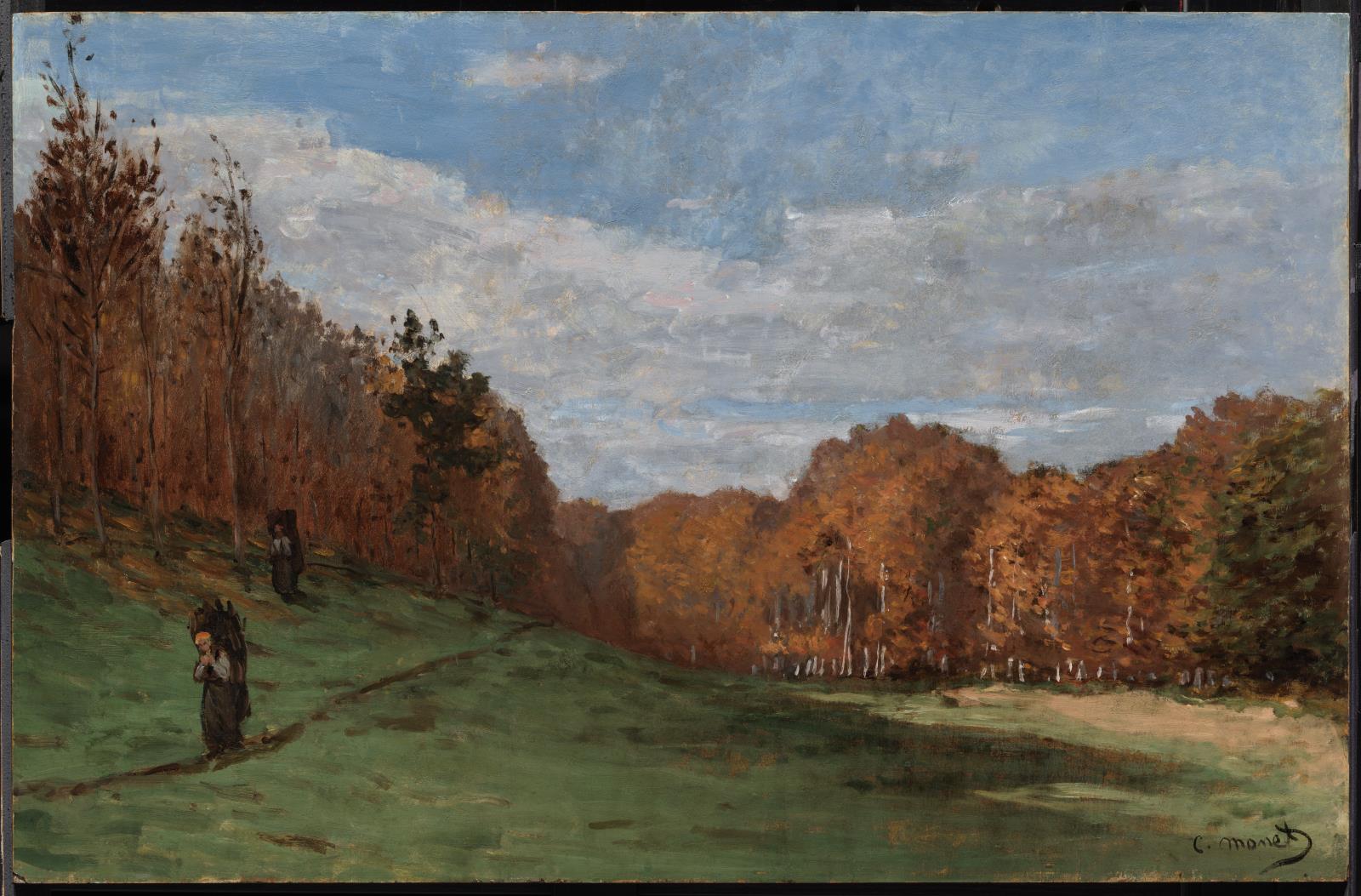 Reproduction du tableau « Les bûcherons au bord de la forêt - Claude Monet » par Alpha Reproduction en peinture à l’huile