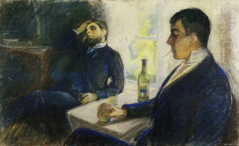The Absinthe Drinkers - Edvard Munch