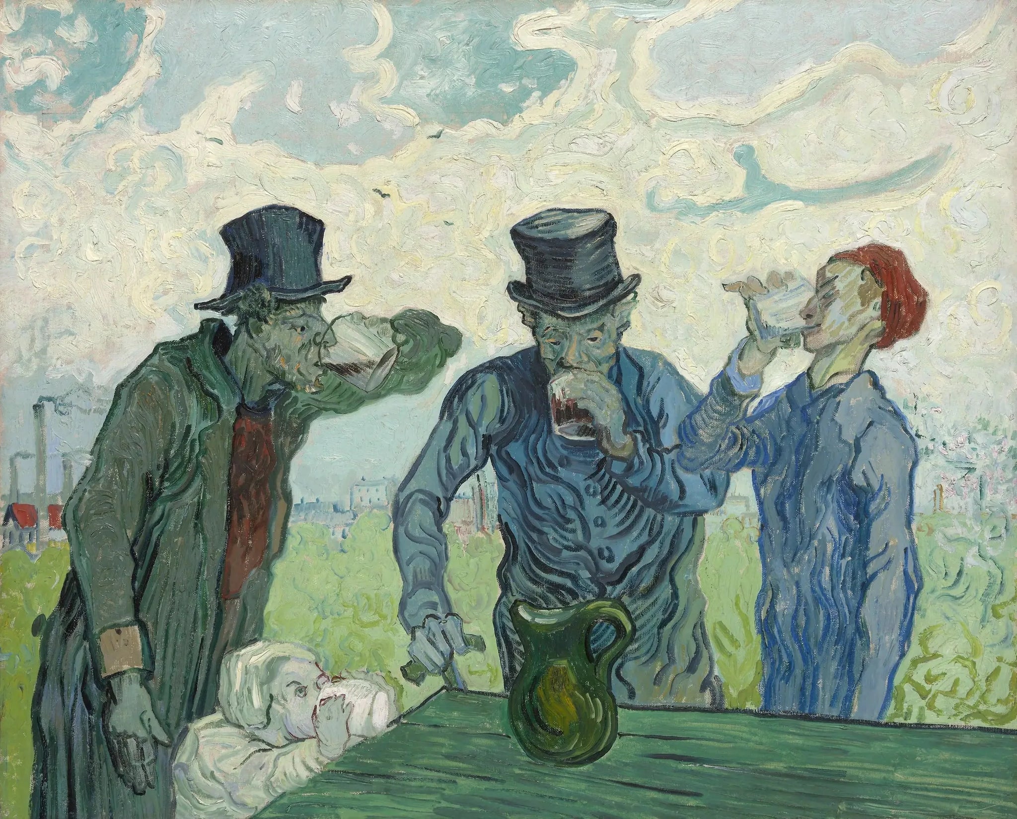 Les buveurs - Vincent van Gogh image 1 reproduction réalisée par Alpha Reproduction