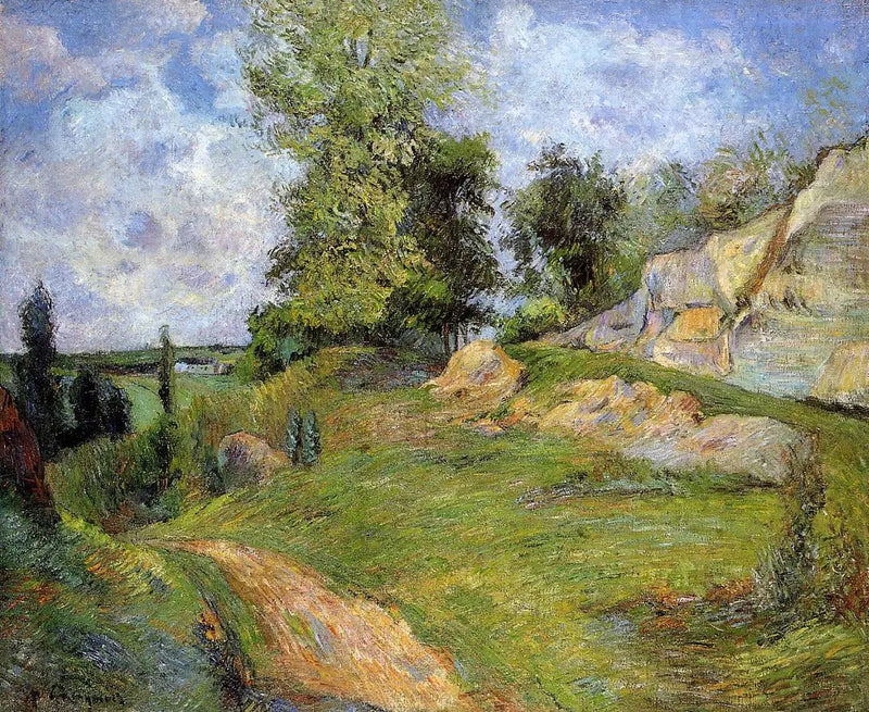 The Cabbage Quarries, near Pontoise - Paul Gauguin