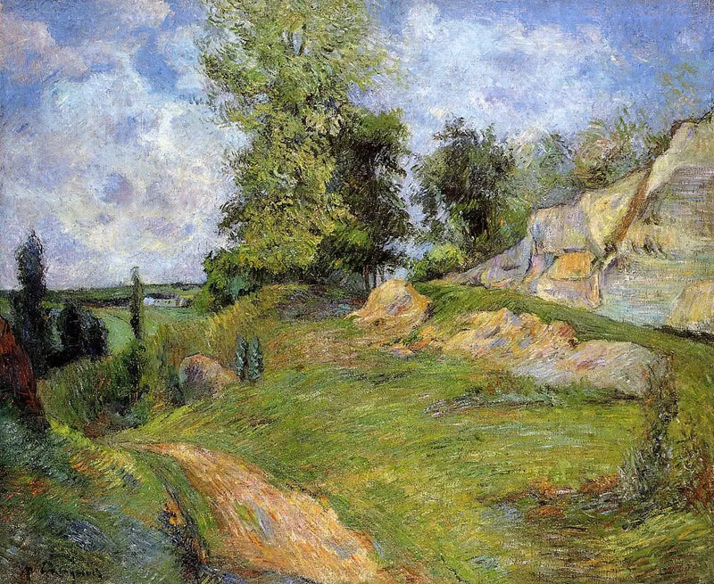 The Cabbage Quarries, near Pontoise - Paul Gauguin